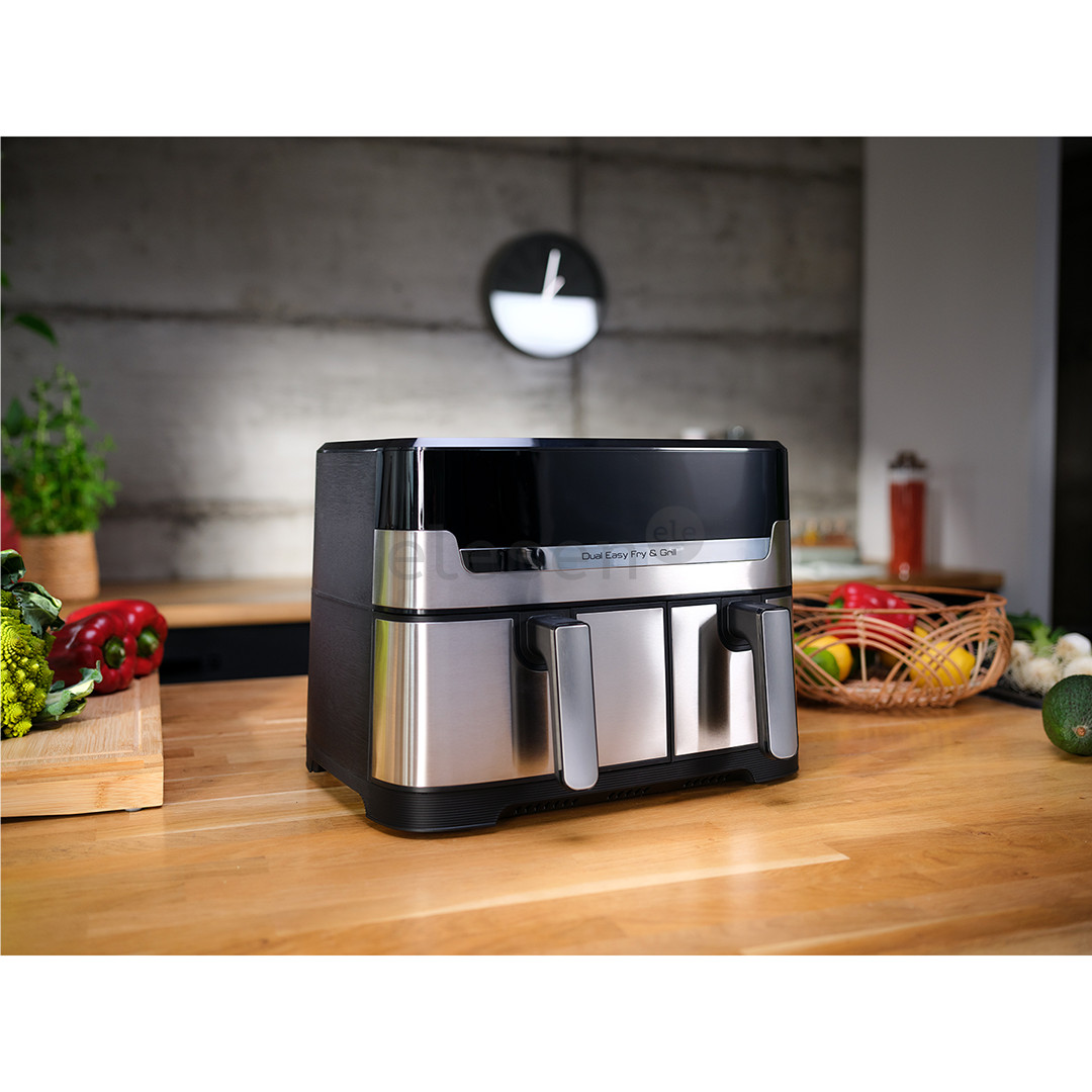 Tefal Dual Easy Fry & Grill Air Fryer, 8,3 l, nerūdijantis plienas - Karšto oro gruzdintuvė