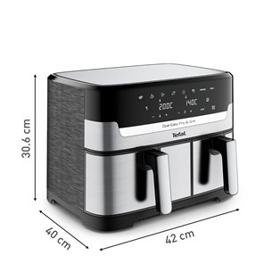 Tefal Dual Easy Fry & Grill Air Fryer, 8,3 l, nerūdijantis plienas - Karšto oro gruzdintuvė