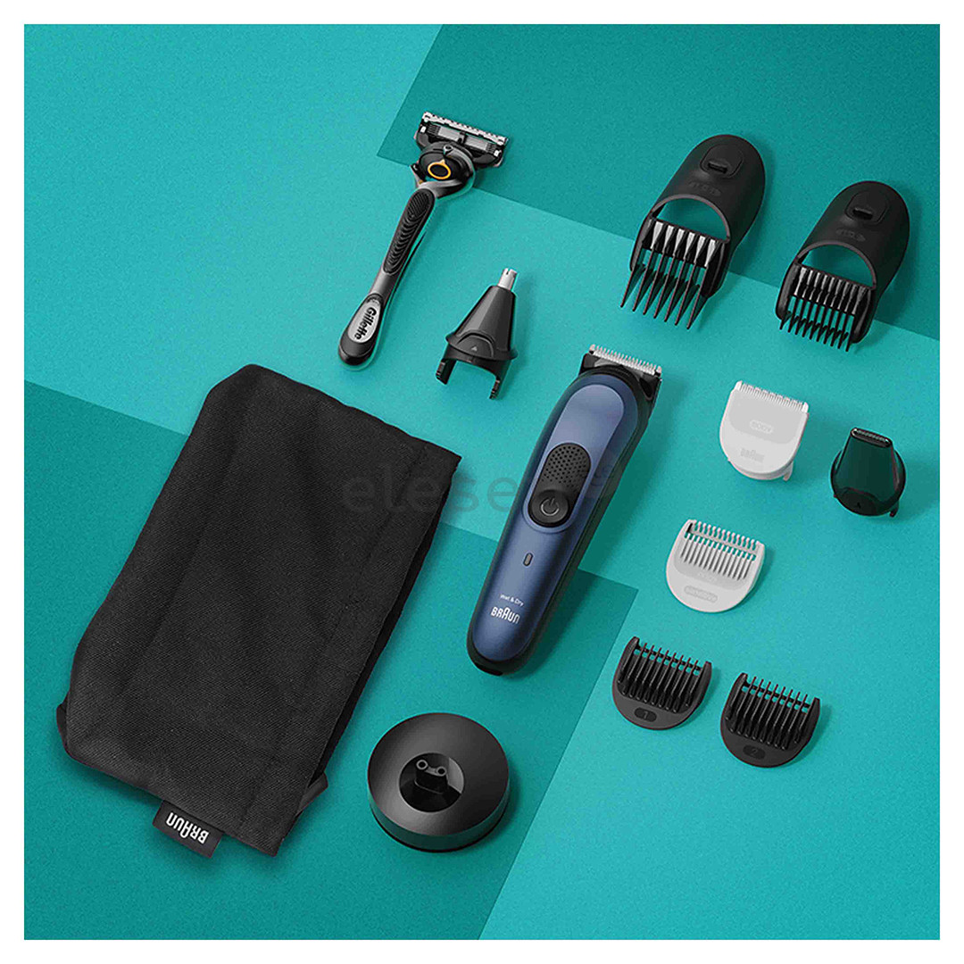 Braun Series 7, 10 в 1, Wet & Dry, синий - Мультитриммеp