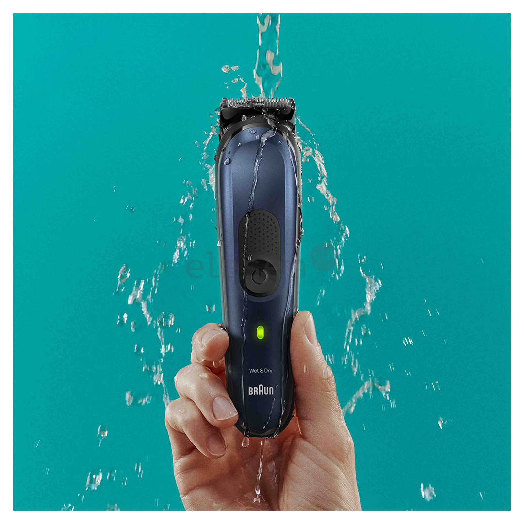 Braun Series 7, 10 в 1, Wet & Dry, синий - Мультитриммеp