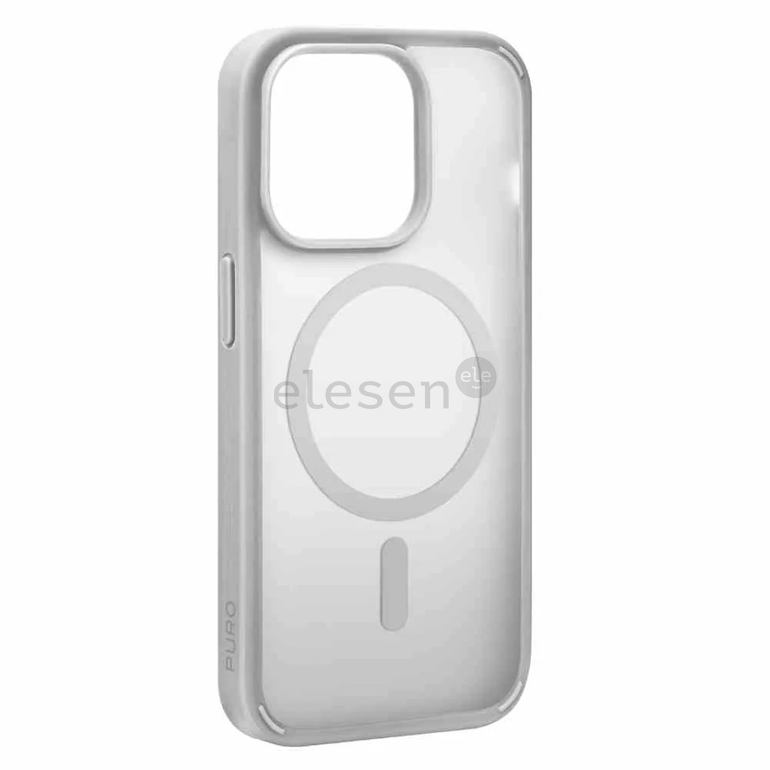 Puro GRADIENT, iPhone 15 Pro, silver - Case Item - PUIPC15P61GRADIENTSI