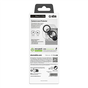 SBS Camera Lens Protector, iPhone 15/15 Plus - Kameros apsauga Prekė - TECAMGLIP15K