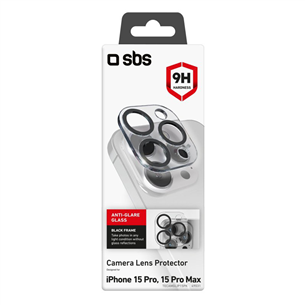 SBS Camera Lens Protector, iPhone 15 Pro/Pro Max - Kameros apsauga Prekė - TECAMGLIP15PK