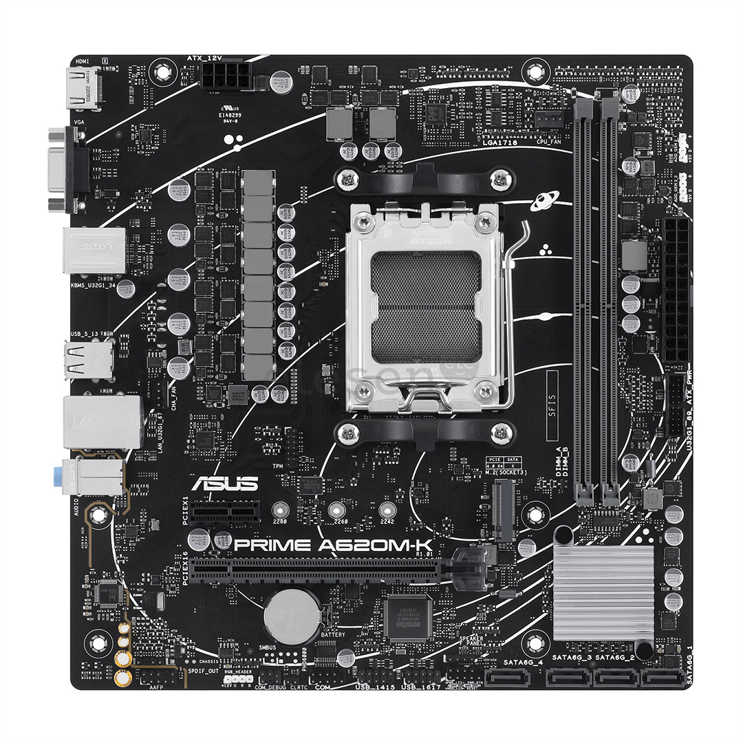 ASUS, AMD A620, DDR5, mATX - Материнская плата PRIMEA620M-K