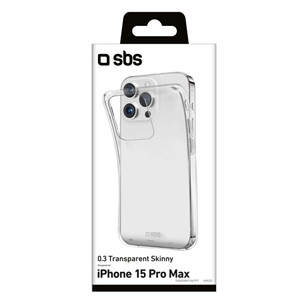 SBS Skinny cover, iPhone 15 Pro Max, transparent - Smartphone cover Item - TESKINIP1567PT