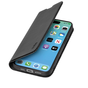 SBS Book Wallet Lite Case, iPhone 15 Pro, black - Wallet Cover Item - TEBKLITEIP1561PK TEBKLITEIP1561PK