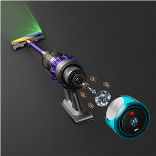 Dyson Gen5detect Absolute, violetinis - Dulkių siurblys