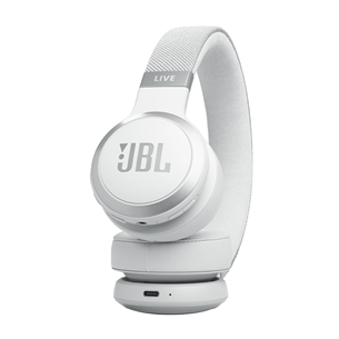 JBL Live 670NC, adaptive noise-cancelling, white - Belaidės ausinės Prekė - JBLLIVE670NCWHT