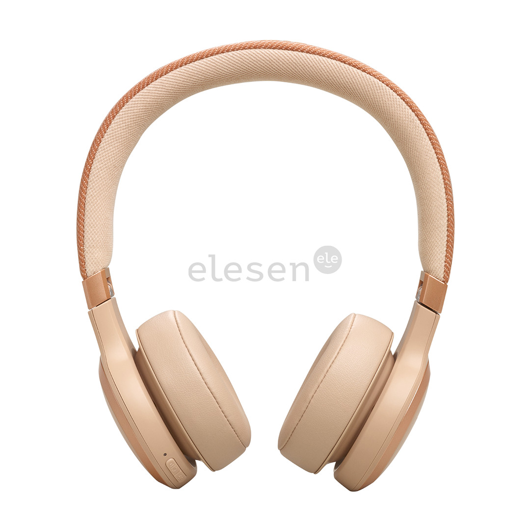 JBL Live 670NC, адаптивное шумоподавление, бежевый - Накладные беспроводные наушники