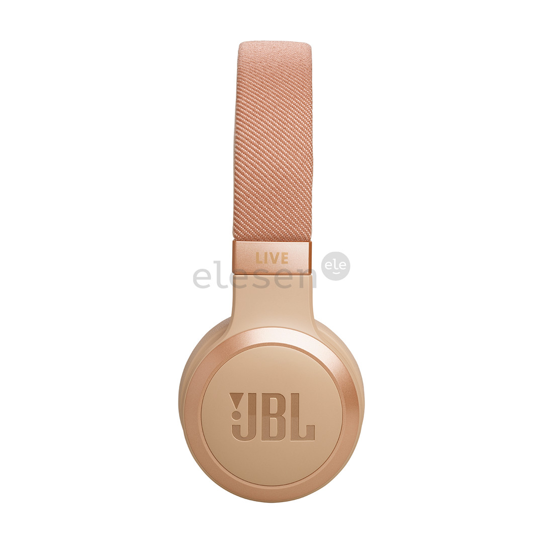 JBL Live 670NC, адаптивное шумоподавление, бежевый - Накладные беспроводные наушники