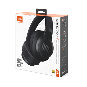 Belaidės ausinės JBL Live 770NC, adaptive noise-cancelling, black Prekė - JBLLIVE770NCBLK