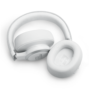JBL Live 770NC, adaptive noise-cancelling, white - Ausinės, belaidės Prekė - JBLLIVE770NCWHT