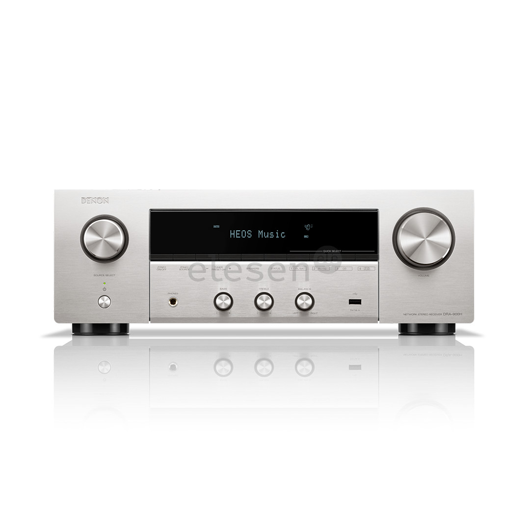 Denon DRA-900H, 2-channels, 8K, HEOS, silver - Receiver