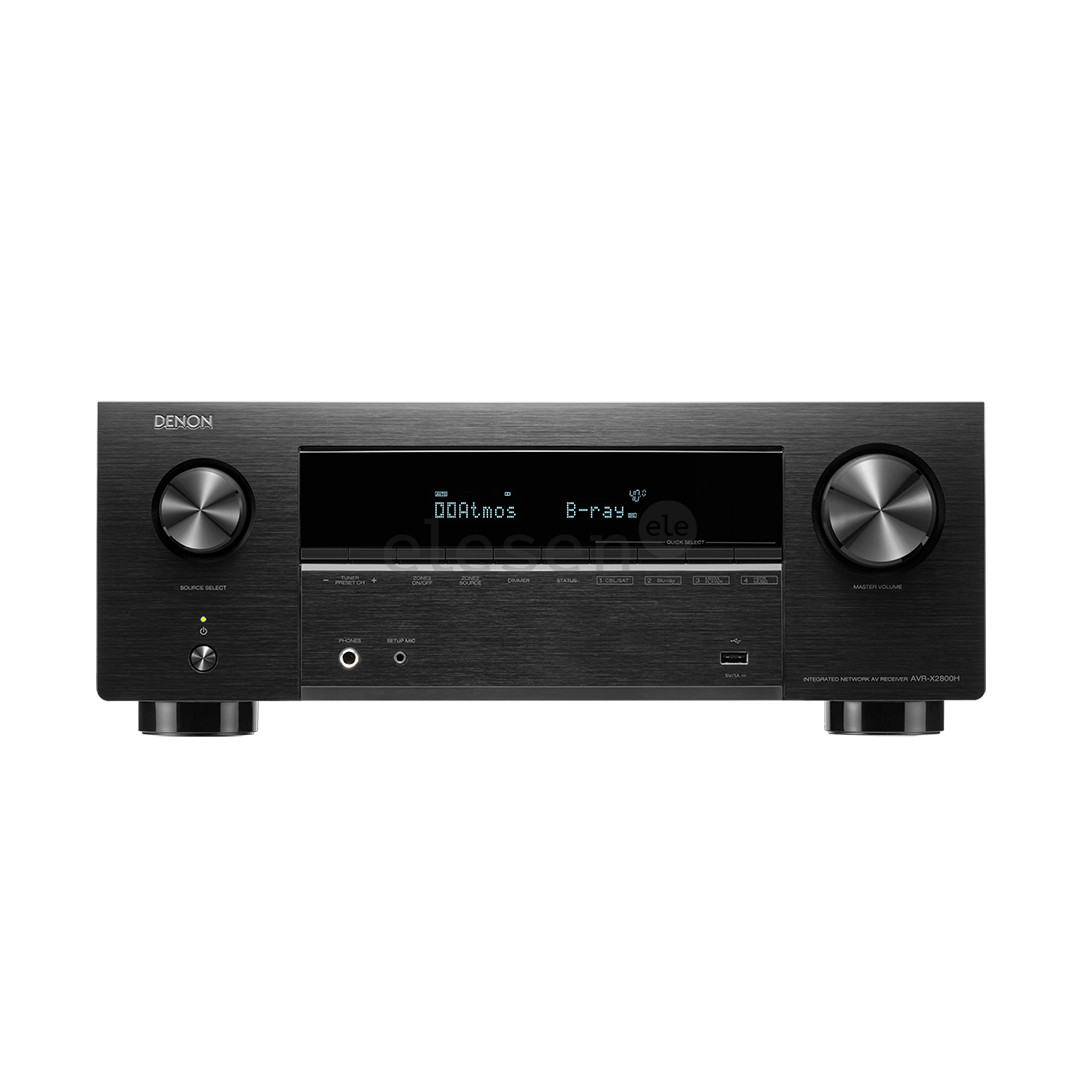 Namų kino stiprintuvas Denon AVR-X2800H, 7.2-channels, 8K, HEOS