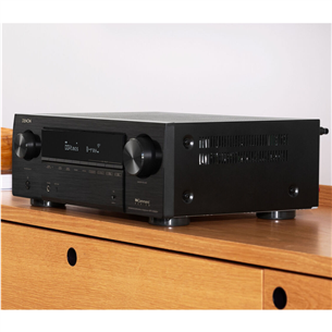 7 kanalų namų kino stiprintuvas Denon AVR-X1800H, 7.2, juodas Prekė - AVRX1800HBKE2