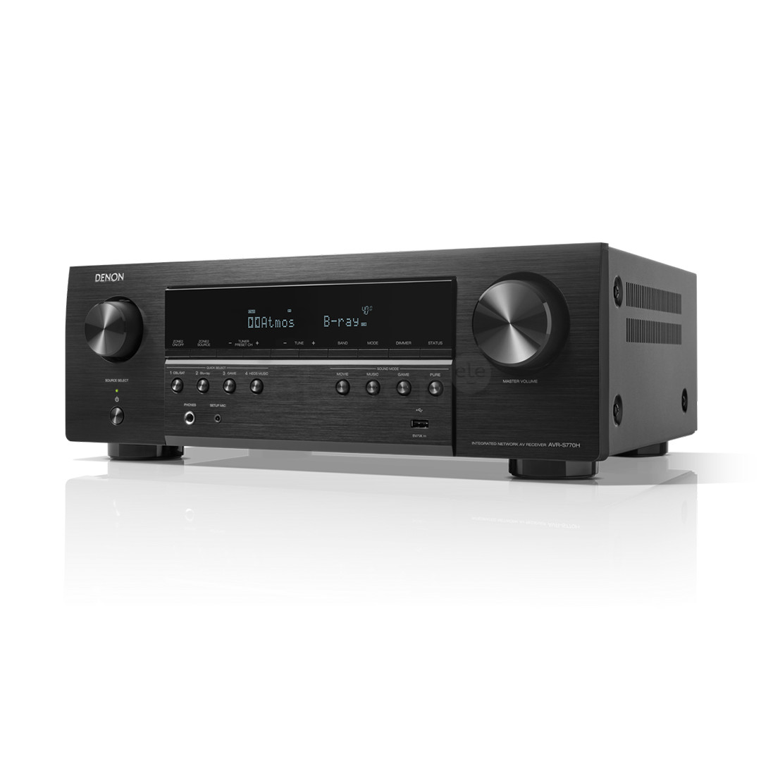 Denon AVR-S770H, 7.2, черный - Ресивер
