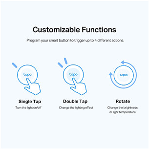 Išmanusis mygtukas TP-Link Tapo Smart Button S200B, white Prekė - TAPOS200B