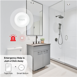 Išmanusis mygtukas TP-Link Tapo Smart Button S200B, white Prekė - TAPOS200B