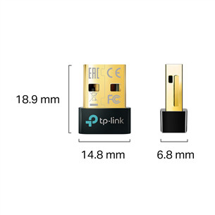 Adapteris TP-Link Prekė - UB5A, USB, Bluetooth 5.0, black