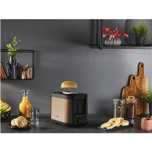 Tefal Coppertinto, 850 W, black/copper - Toaster Item - TT430G10