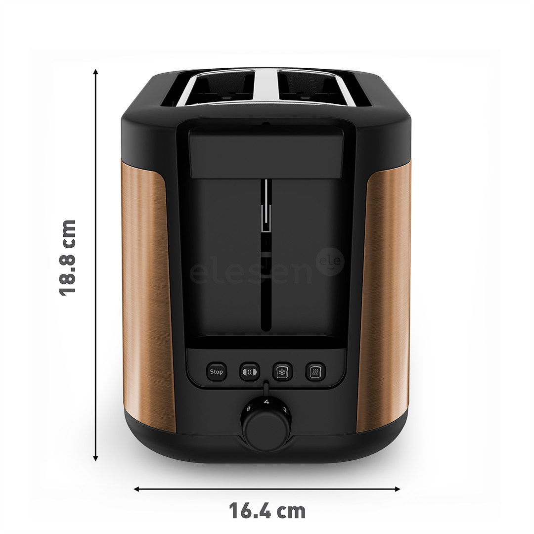 Tefal Coppertinto, 850 W, black/copper - Toaster