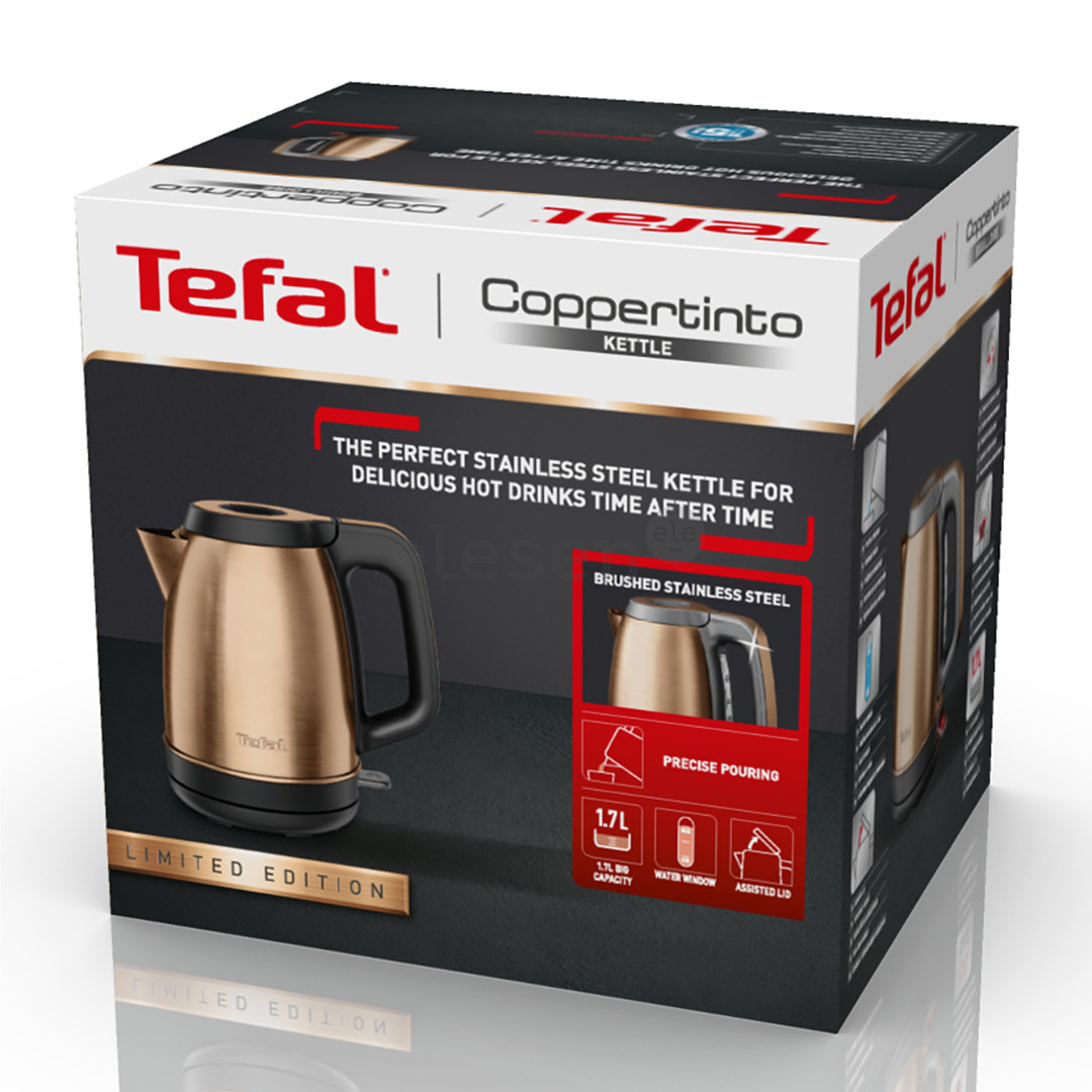 Tefal Coppertinto, 2400 W, copper/black - Kettle Item - KI280G10