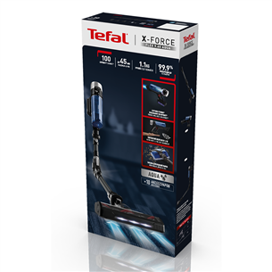 Dulkių siurblys-šluota Tefal XForce Flex 9.60 Aqua, black Prekė - TY20C7WO