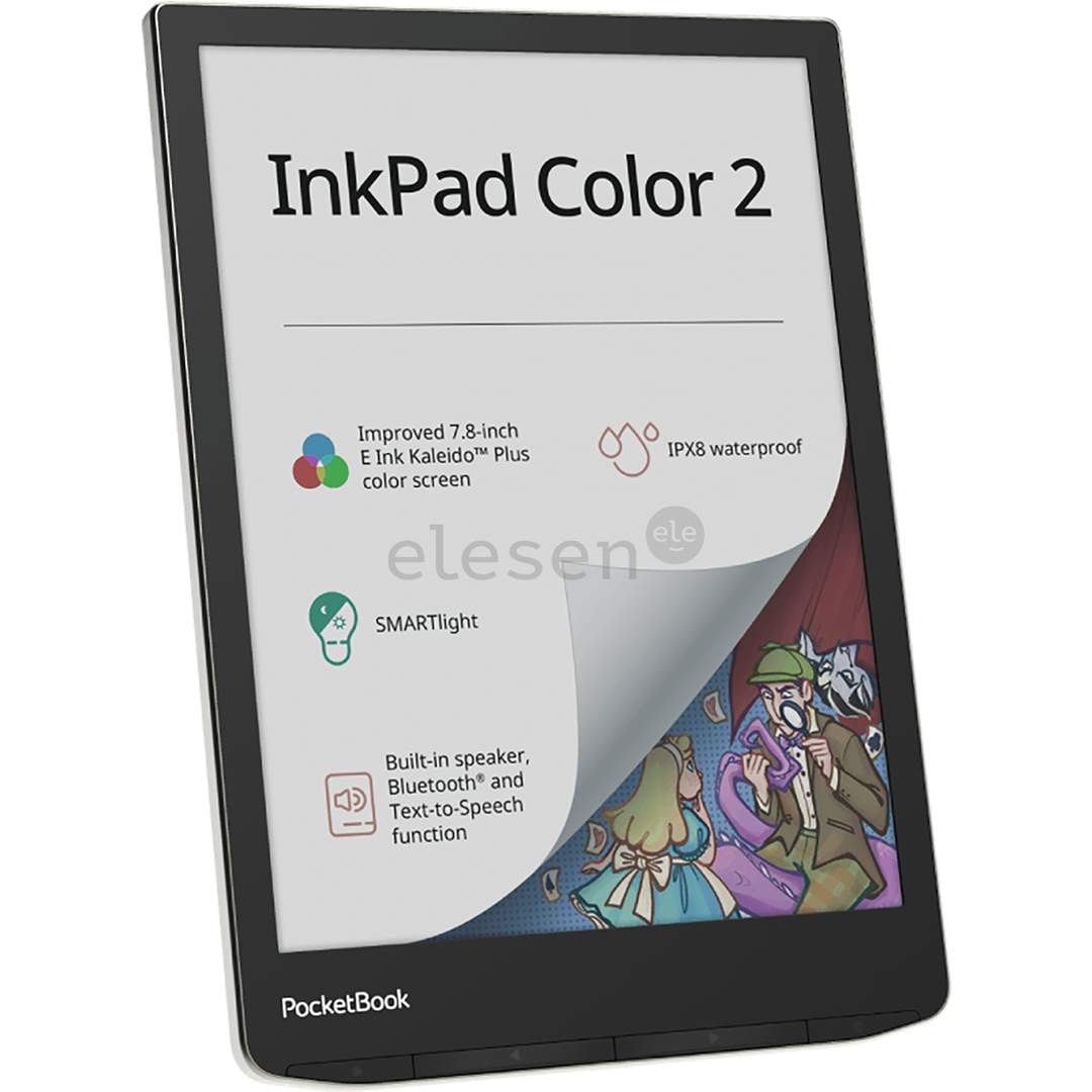 Elektroninė skaityklė PocketBook InkPad Color 2, 7,8", 32 GB, gray/black