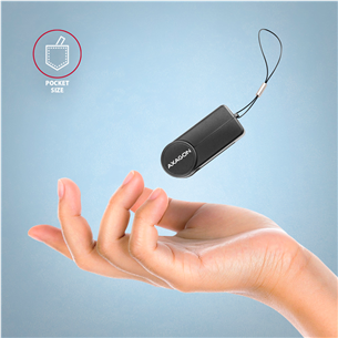 ID kortelių skaitytuvas AXAGON Item - CRE-SMPC, USB-C, black
