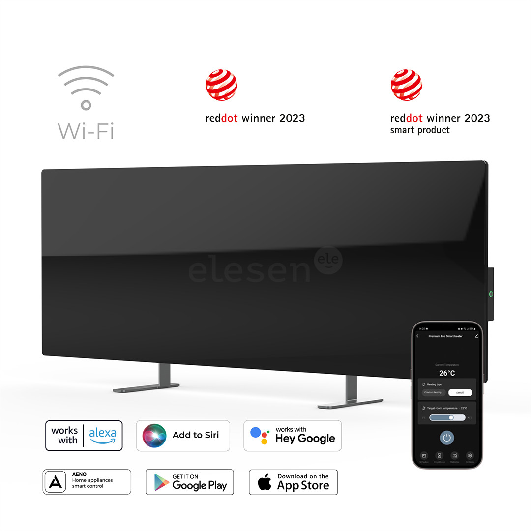 Aeno, 700+ W, juodas - Šildytuvas