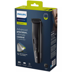 Philips Beardtrimmer series 5000, juoda - Barzdaskutė