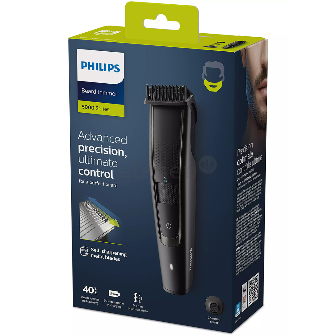 Philips Beardtrimmer series 5000, juoda - Barzdaskutė