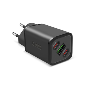 SBS GaN Charger with Power Delivery, 140 Вт, черный - Адаптер питания Товар - TETRGANUSB2CPD140W TETRGANUSB2CPD140W