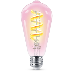 Išmanioji lemputė Philips WiZ LED Smart Bulb, 40 W, E27, RGB Prekė - 929003267321 929003267321