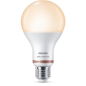 Išmanioji lemputė Philips WiZ LED Smart Bulb, 100 W, E27, white Prekė - 929002449621 929002449621