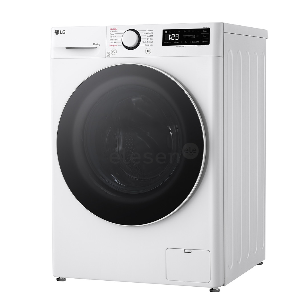 LG, 10 kg / 6 kg, depth 56.5 cm, 1400 rpm - Washer-Dryer Combo