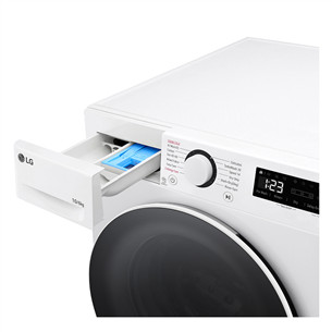 LG, 10 kg / 6 kg, depth 56.5 cm, 1400 rpm - Washer-Dryer Combo