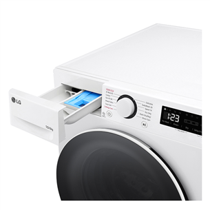 Skalbimo mašina džiovyklė LG, 10 kg / 6 kg, 55 cm, 1400 rpm Prekė - F4DR510S0W.ABWQPMR