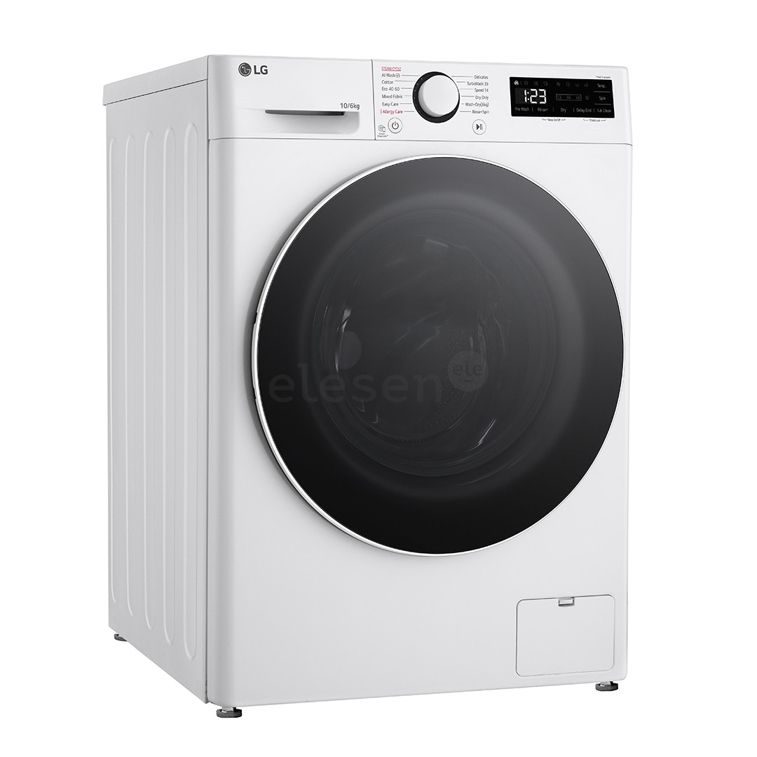 LG, 10 kg / 6 kg, depth 56.5 cm, 1400 rpm - Washer-Dryer Combo