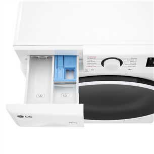 Skalbimo mašina džiovyklė LG, 10 kg / 6 kg, 55 cm, 1400 rpm Prekė - F4DR510S0W.ABWQPMR