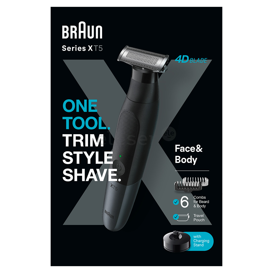 Braun, Face & body, black - Hybrid trimmer