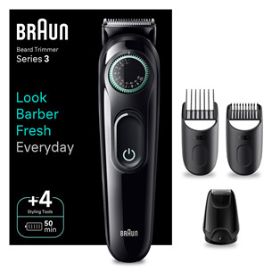 Braun Series 3 Beard Trimmer, juoda - Barzdaskutė