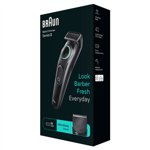 Braun Series 3 Beard Trimmer, juoda - Barzdaskutė