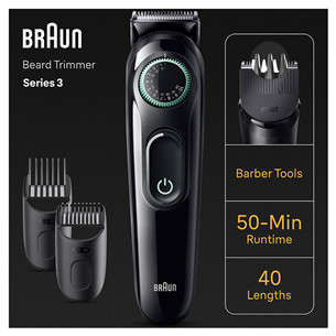 Braun Series 3 Beard Trimmer, juoda - Barzdaskutė