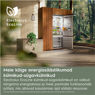Įmontuojamas šaldytuvas Electrolux 800 Series, NoFrost, 269 L, 189 cm Prekė - ENC8MC19S