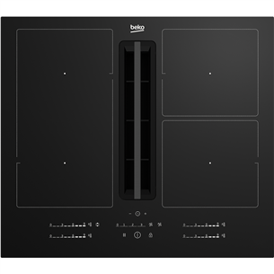 Beko, plotis 60 cm, juoda - Kaitlentė su garų rinktuvu Prekė - HIXI64700UF HIXI64700UF