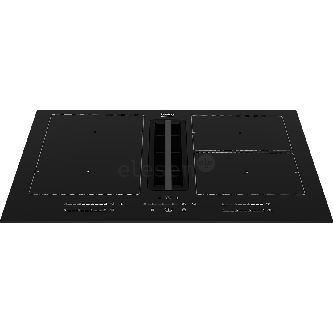 Beko, width 60 cm, black - Built-in induction hob with cooker hood