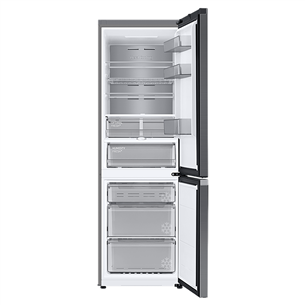 Samsung BeSpoke, NoFrost, 186 cm, 344 L, juodas - Šaldytuvas