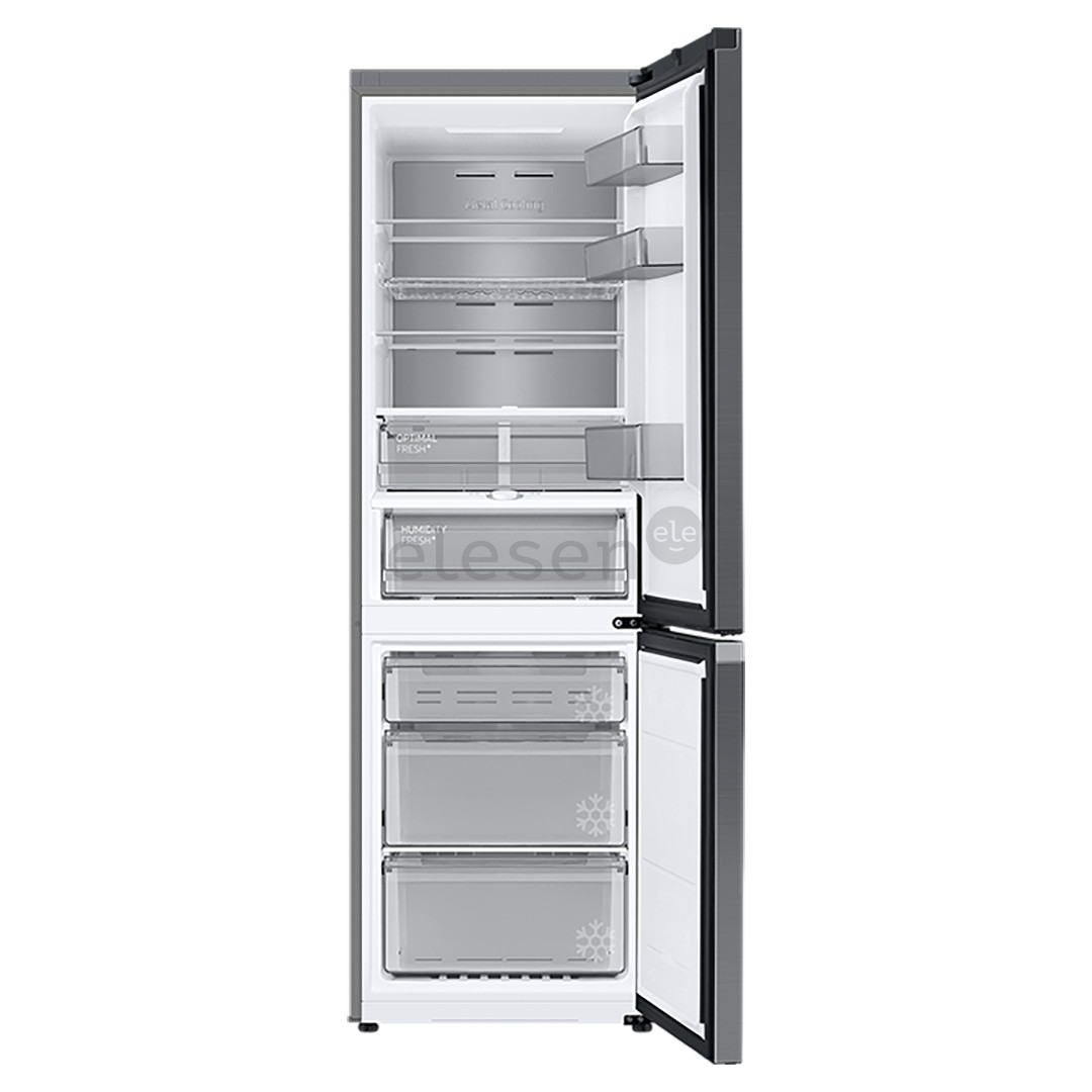 Samsung BeSpoke, NoFrost, 186 cm, 344 L, juodas - Šaldytuvas
