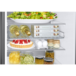 Samsung BeSpoke, NoFrost, 186 cm, 344 L, juodas - Šaldytuvas